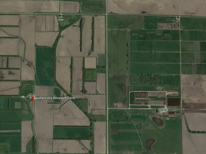 Google Maps satellite view of ARDC Research Farm